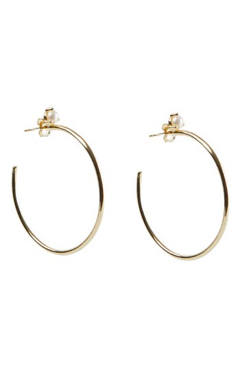 Argento Vivo Semiprecious Stone Hoop Earrings