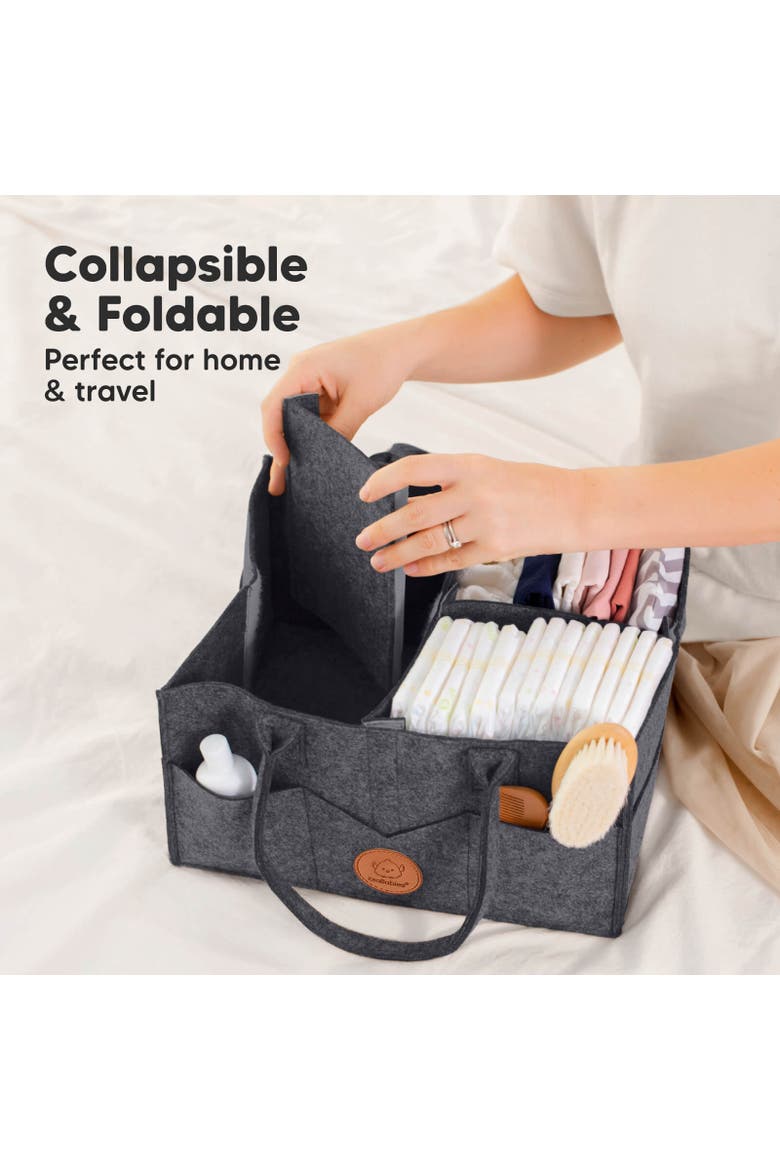 Original 2.0 Diaper Caddy, Alternate, color, Mystic Gray