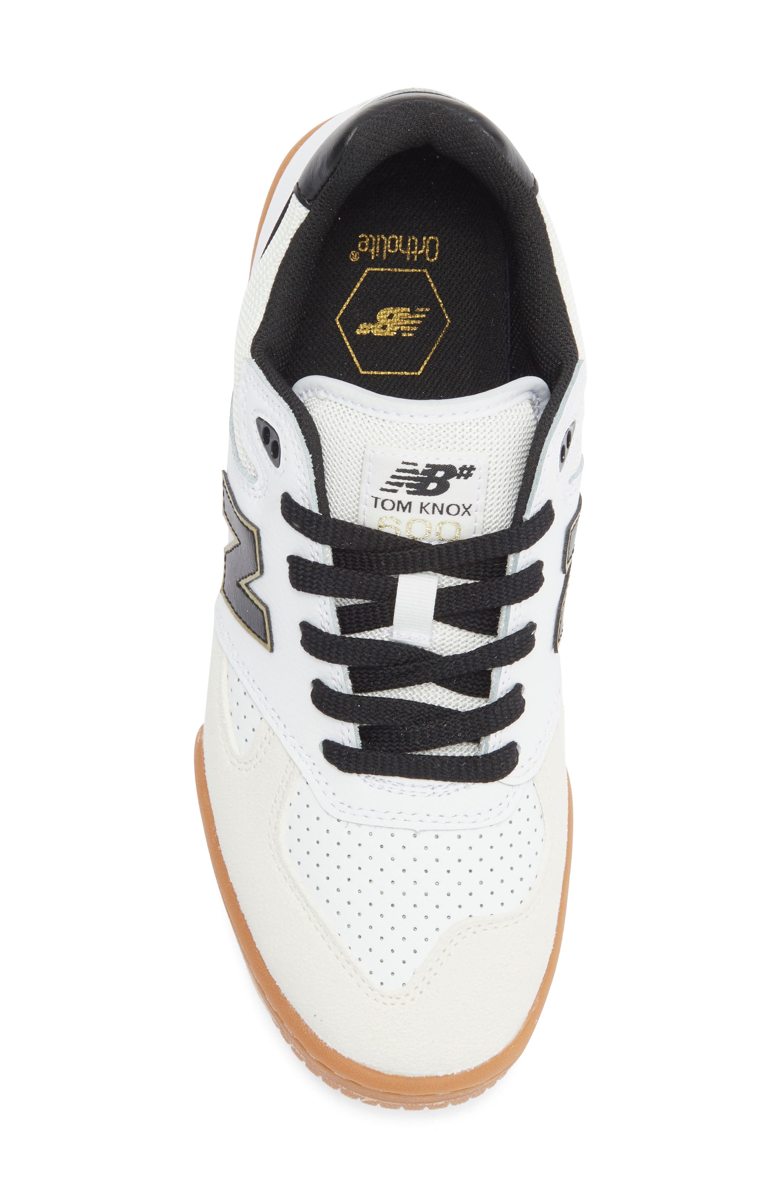 New Balance 600 Sneaker, Alternate, color, White/ Black