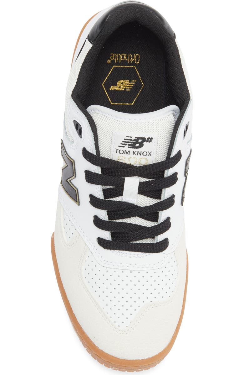 New Balance 600 Sneaker, Alternate, color, White/ Black