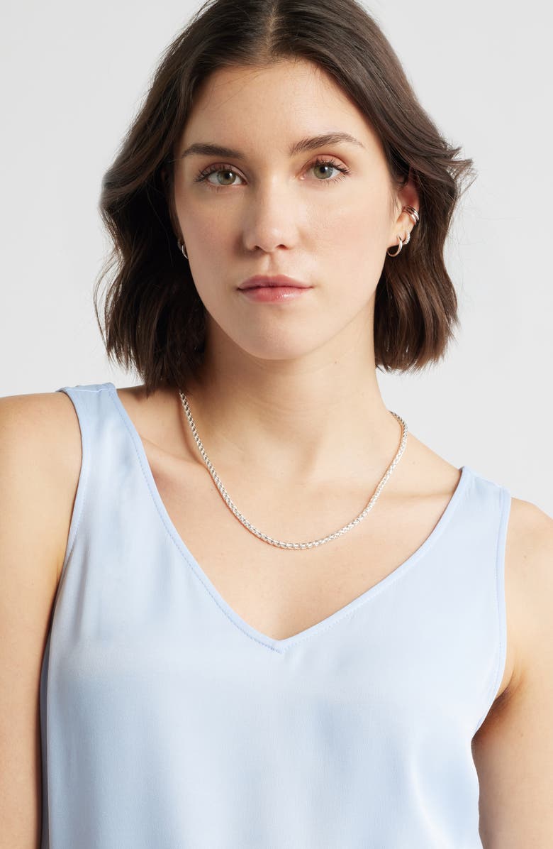 Nordstrom Dainty Ear Cuff & Huggie Hoop Earring Set, Alternate, color, Clear- Silver