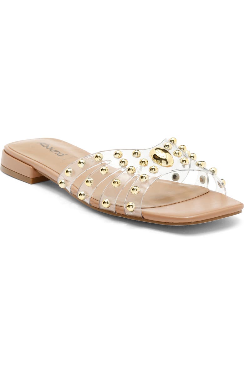 Abound Avianna Studded Slide Sandal, Main, color, Clear