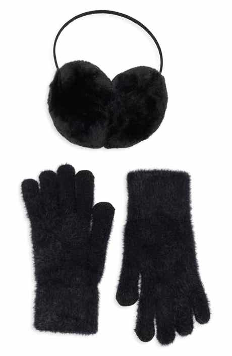 Faux Fur Earmuff & Glove Set