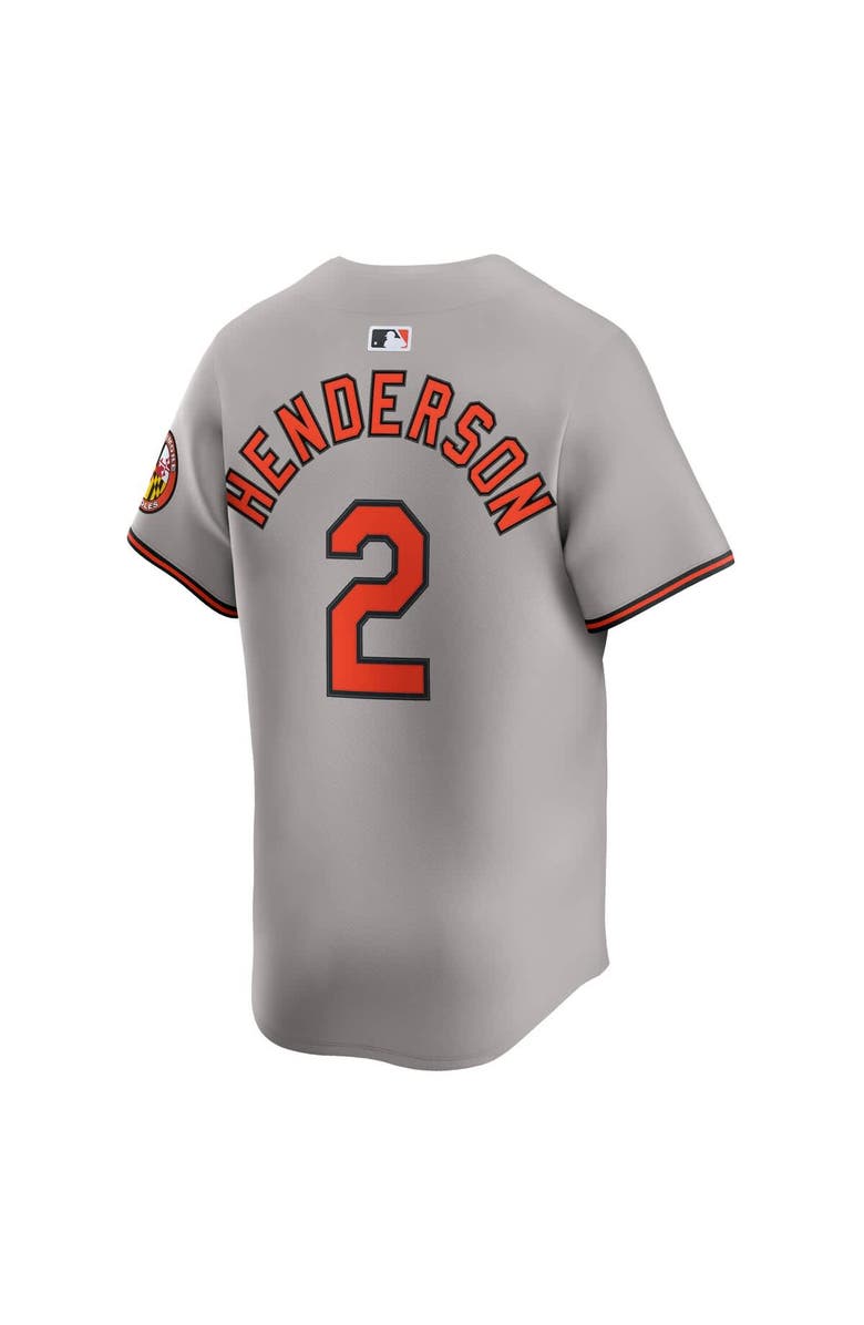 Nike Men's Nike Gunnar Henderson Gray Baltimore Orioles Road Limited Player Jersey, Alternate, color, Gray