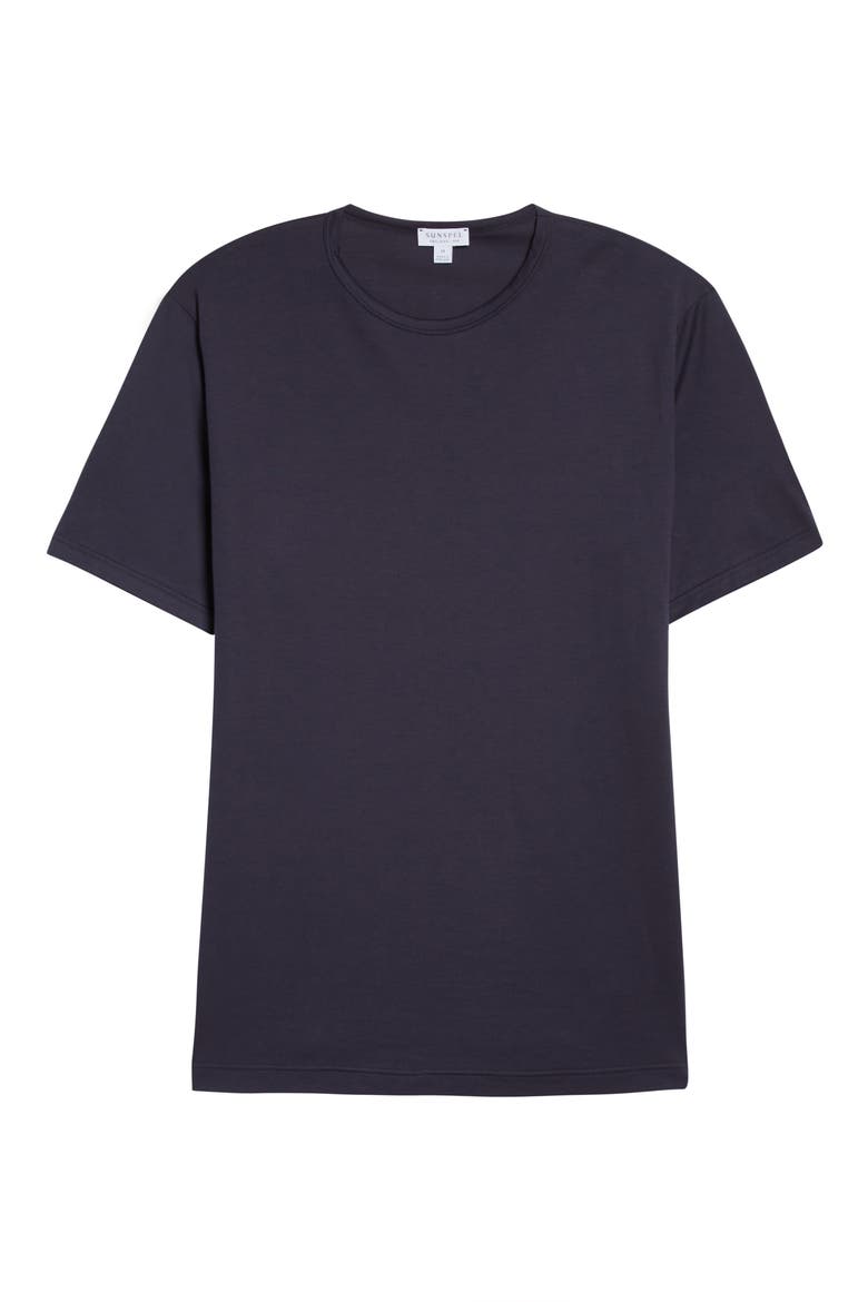 Crewneck T-Shirt, Alternate, color, NAVY