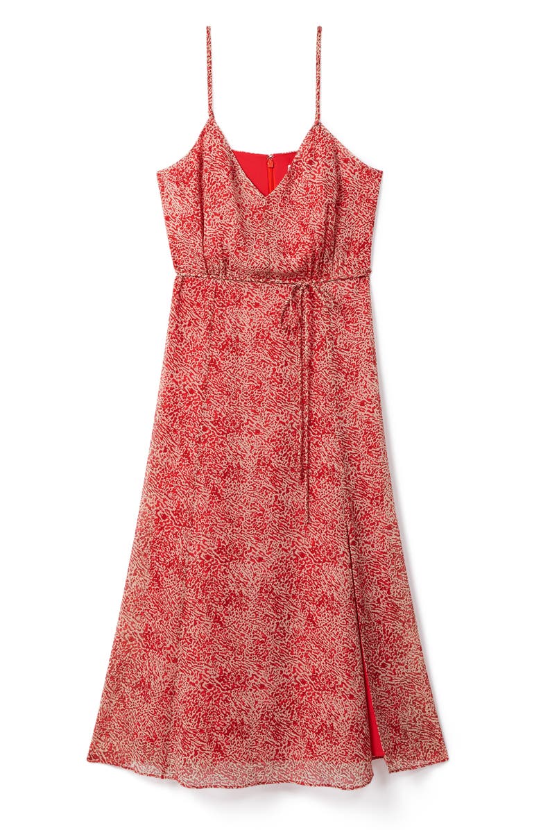 Reiss Olivia Tie Waist Maxi Dress, Alternate, color, 