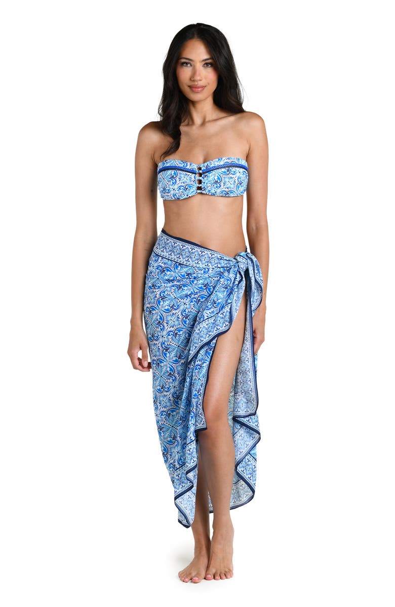 La Blanca Costa Azul Cover-Up Sarong, Alternate, color, 