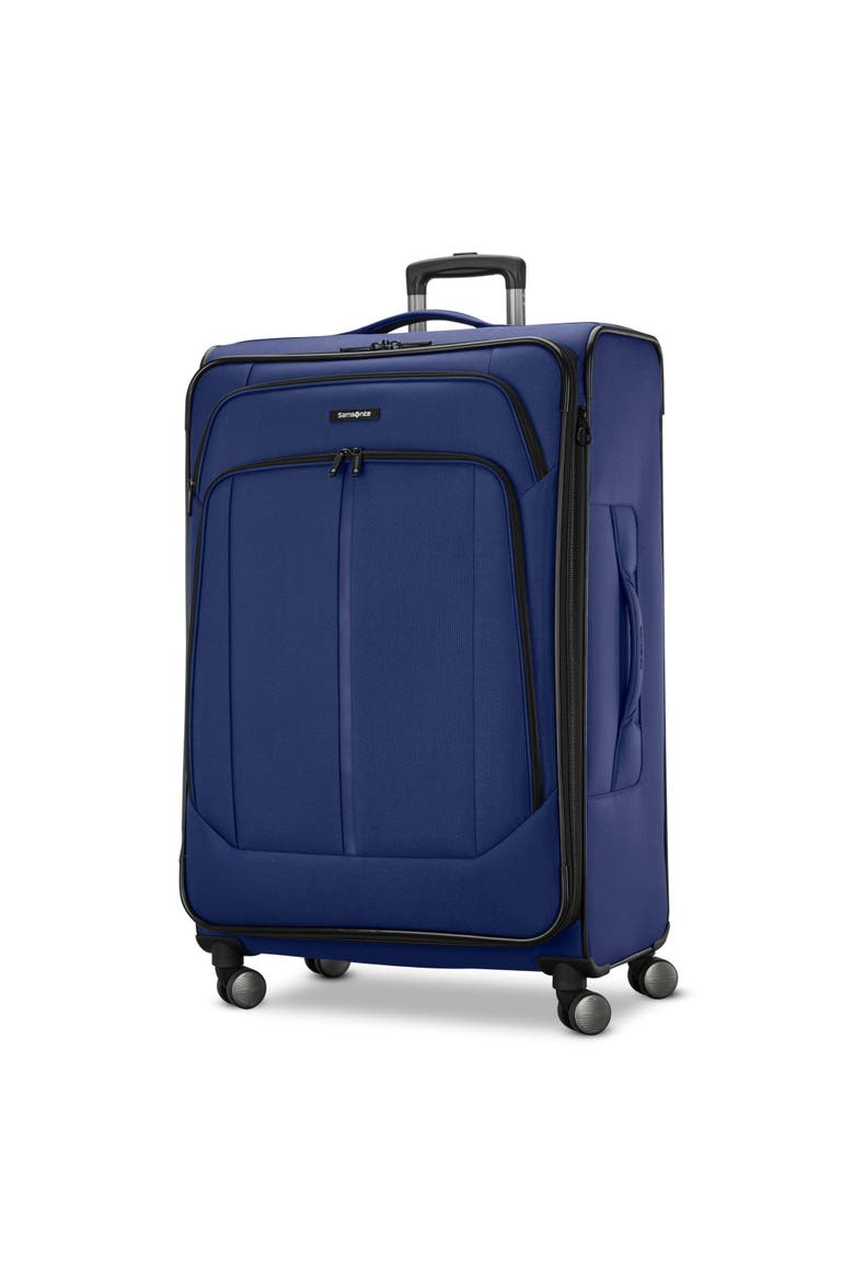 Ascella 4 Softside Expandable 29" Large Checked Spinner Luggage, Main, color, Dusk Purple