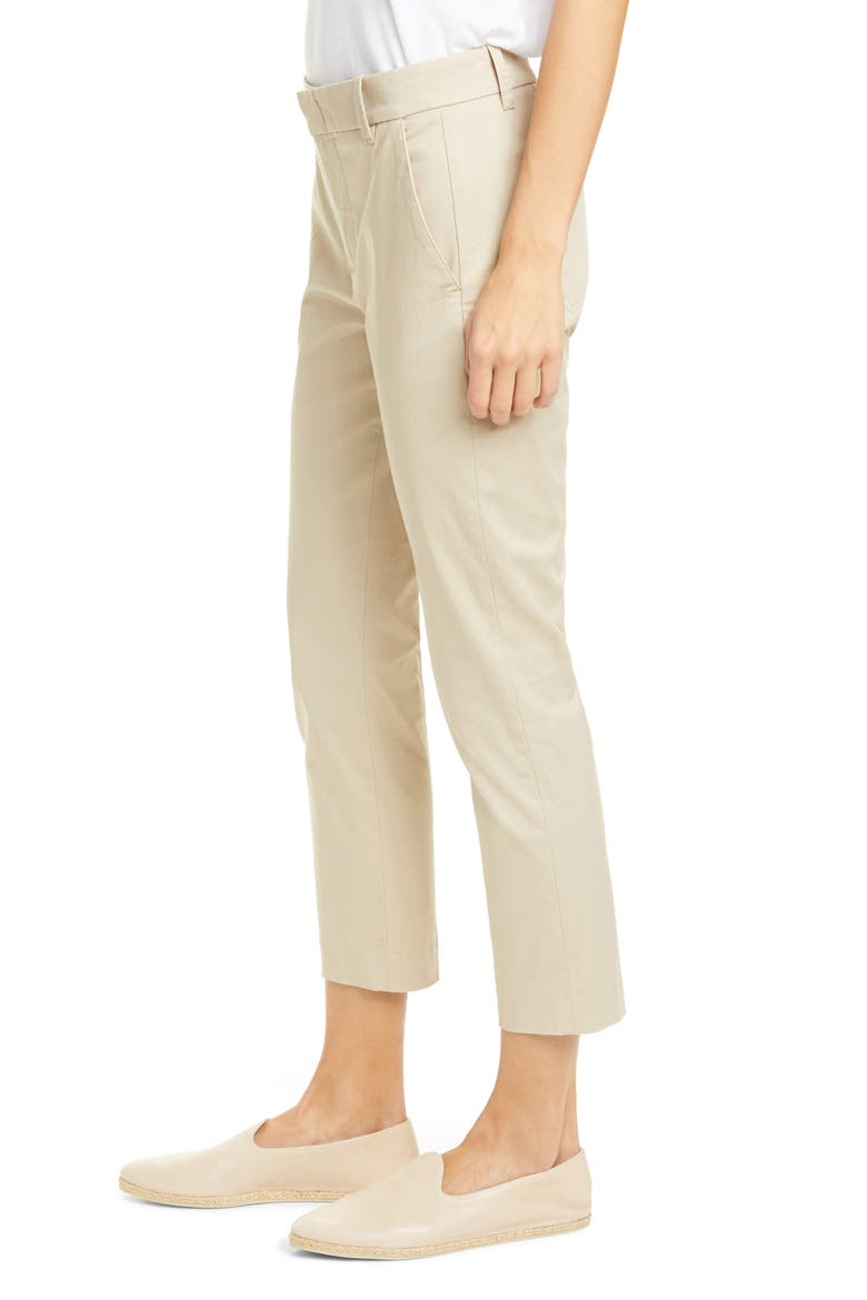 Coin Pocket Stretch Cotton Chino Pants, Alternate, color, LATTE