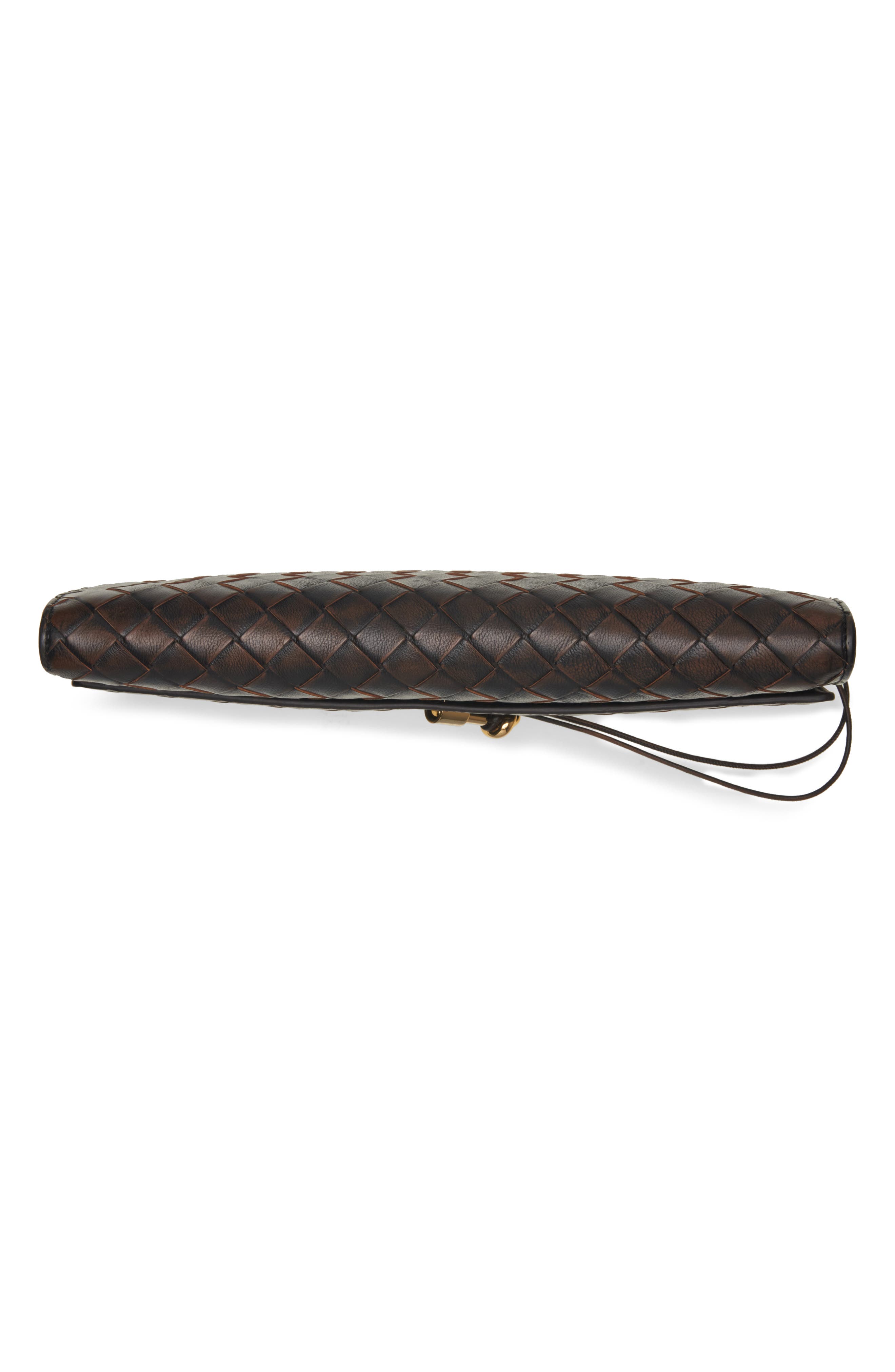 Andiamo Long Leather Clutch, Alternate, color, 1081 BLACK-BROWN-M BRASS