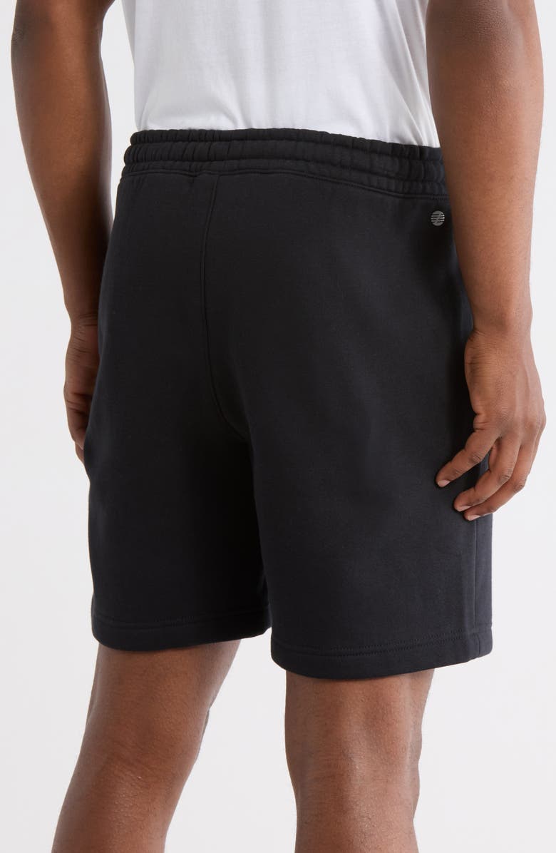 Z by Zella Freeform Fleece Shorts, Alternate, color, Black Caviar