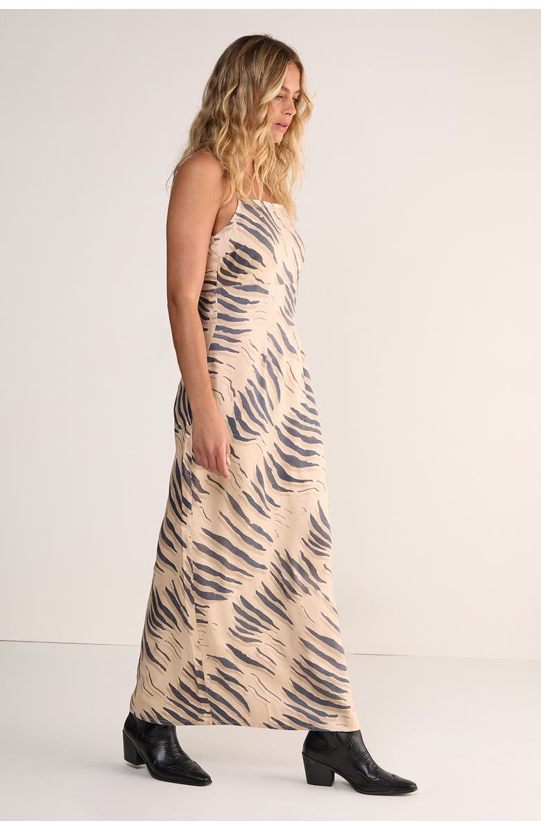 NASTY GAL Cowl Back Strappy Maxi Dress, Alternate, color, Stone