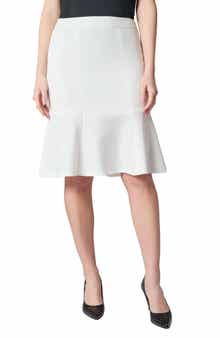 KASPER Flounce Hem Skirt