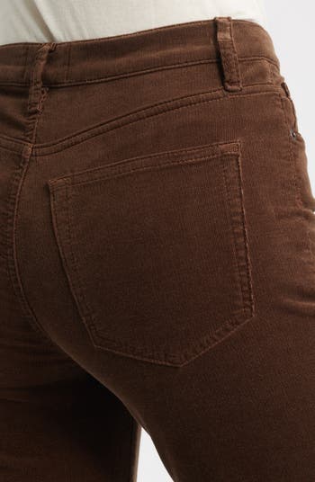 Le Sleek Corduroy Ankle Straight Leg Pants