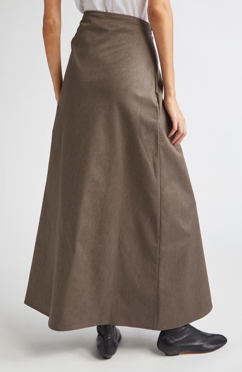 KÚR Long Wrap Skirt, Alternate, color, Grey Multi