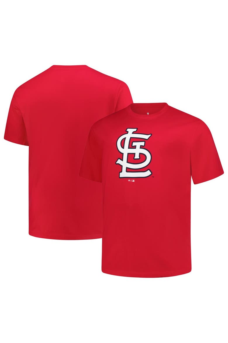 Men's Profile Navy St. Louis Cardinals Big & Tall Primary Logo T-Shirt, Main, color, Red