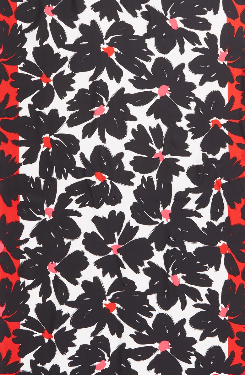 Kate Spade New York artistic floral oblong scarf, Alternate, color, 