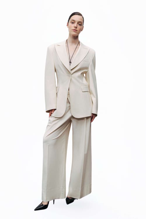 NOCTURNE NOCTURNE ASYMMETRIC PLACKET DETAIL PANTS