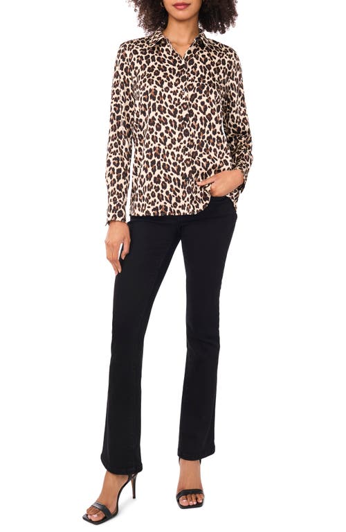 Vince Camuto Print Button-up Shirt In Animal Print