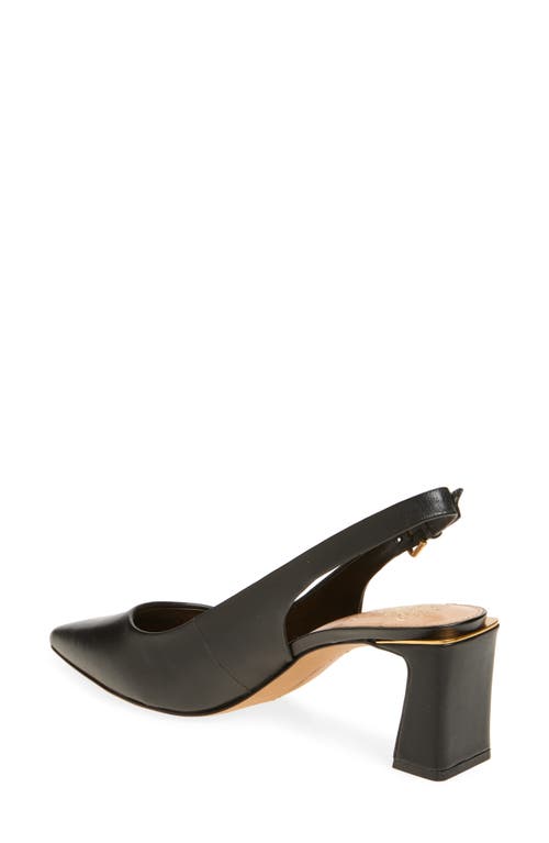 Vince Camuto Hamden Pointed Toe Slingback Pump In Black Deluxe Nappa Le