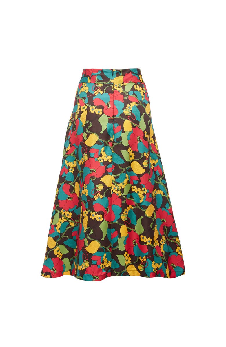 La DoubleJ Milano Skirt Vines Brown, Alternate, color, Vines Brown