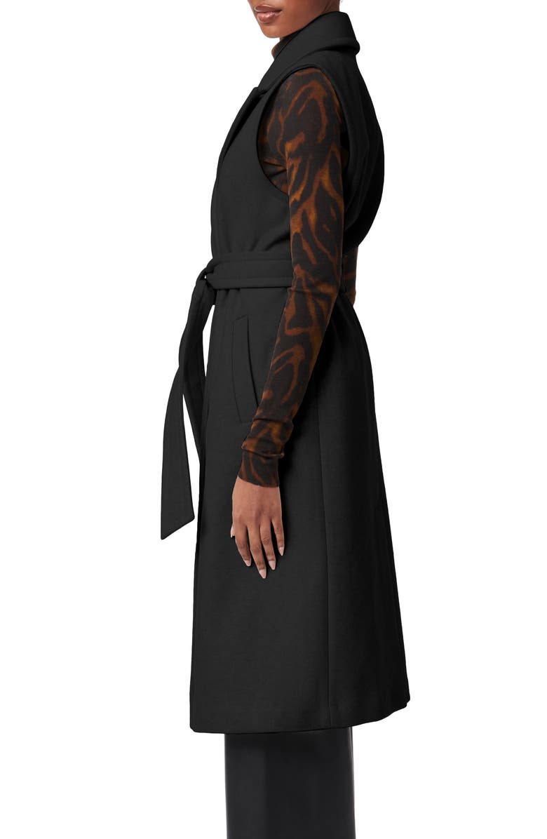 Bernardo Belted Long Vest, Alternate, color, 