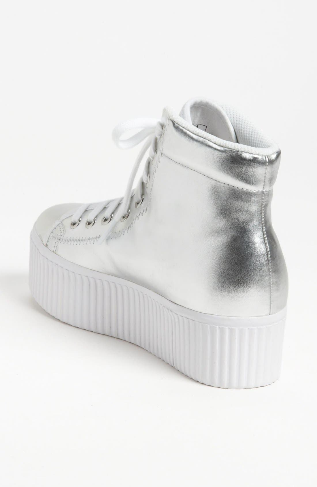 'Hiya' Sneaker, Alternate, color, SILVER