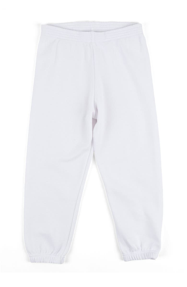 Leveret Kids Sweatpants, Alternate, color, White