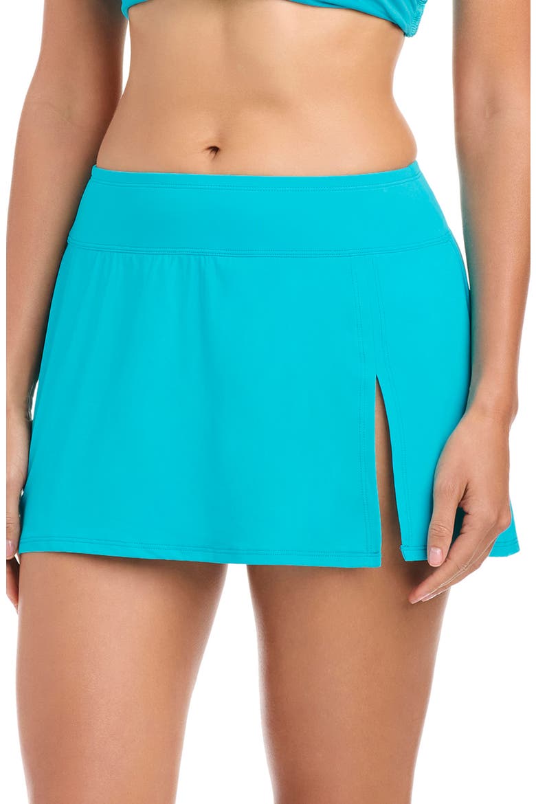 Kore High Waist Skirted Bikini Bottoms, Main, color, WATERFALL