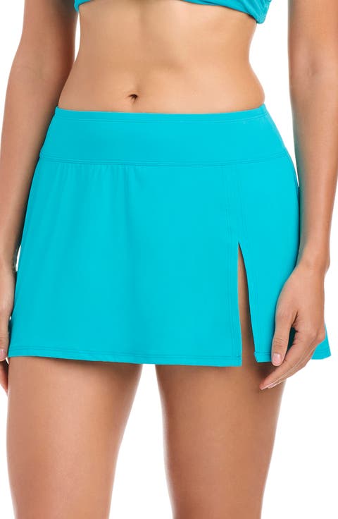 Ring Me Up High Waist Skirted Bikini Bottoms