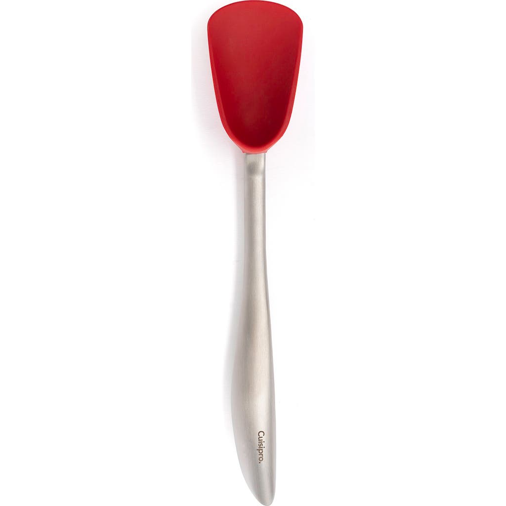 Cuisipro Silicone And Stainless Steel 11.5-inch Spoon, Red