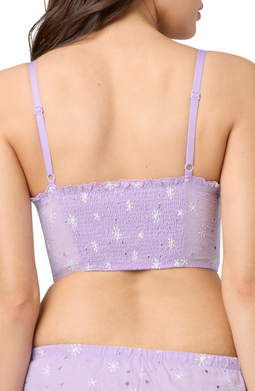 Florence By Mills Embroidered Crop Cotton Top