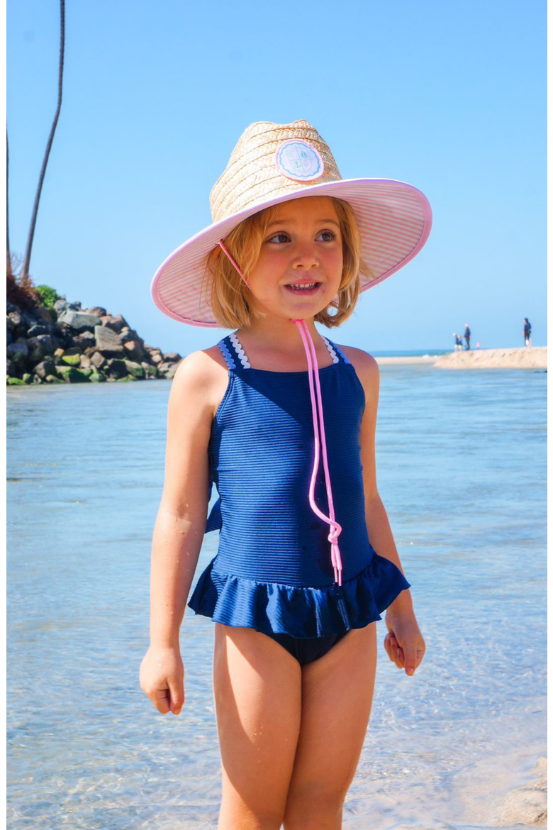 Lifeguard Straw Hat, Alternate, color, Pink