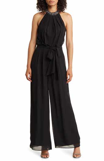 Embellished Wide Leg Jumpsuit