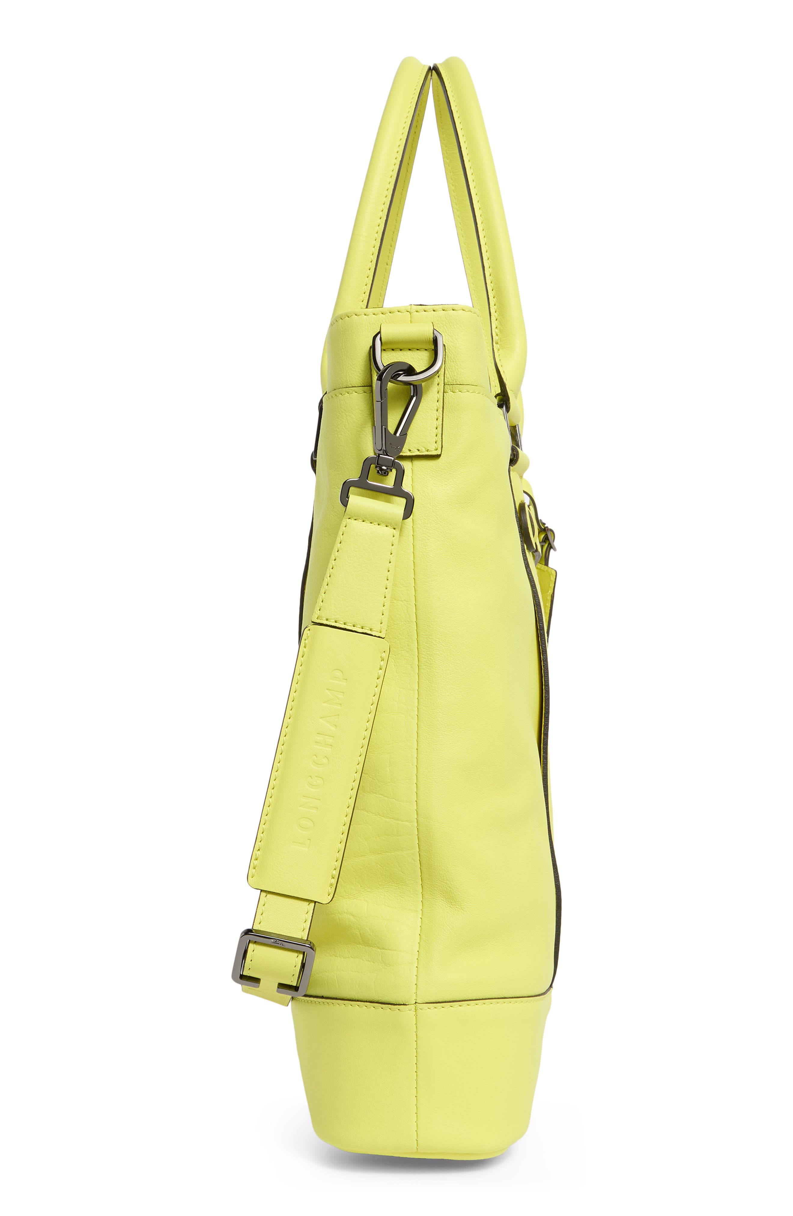 Longchamp LC3D N/S Leather Tot Bag, Alternate, color, Neon