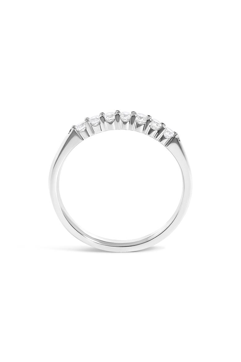 14K Gold 1/4 Ctw Diamond 7 Stone Band Ring, Alternate, color, White Gold
