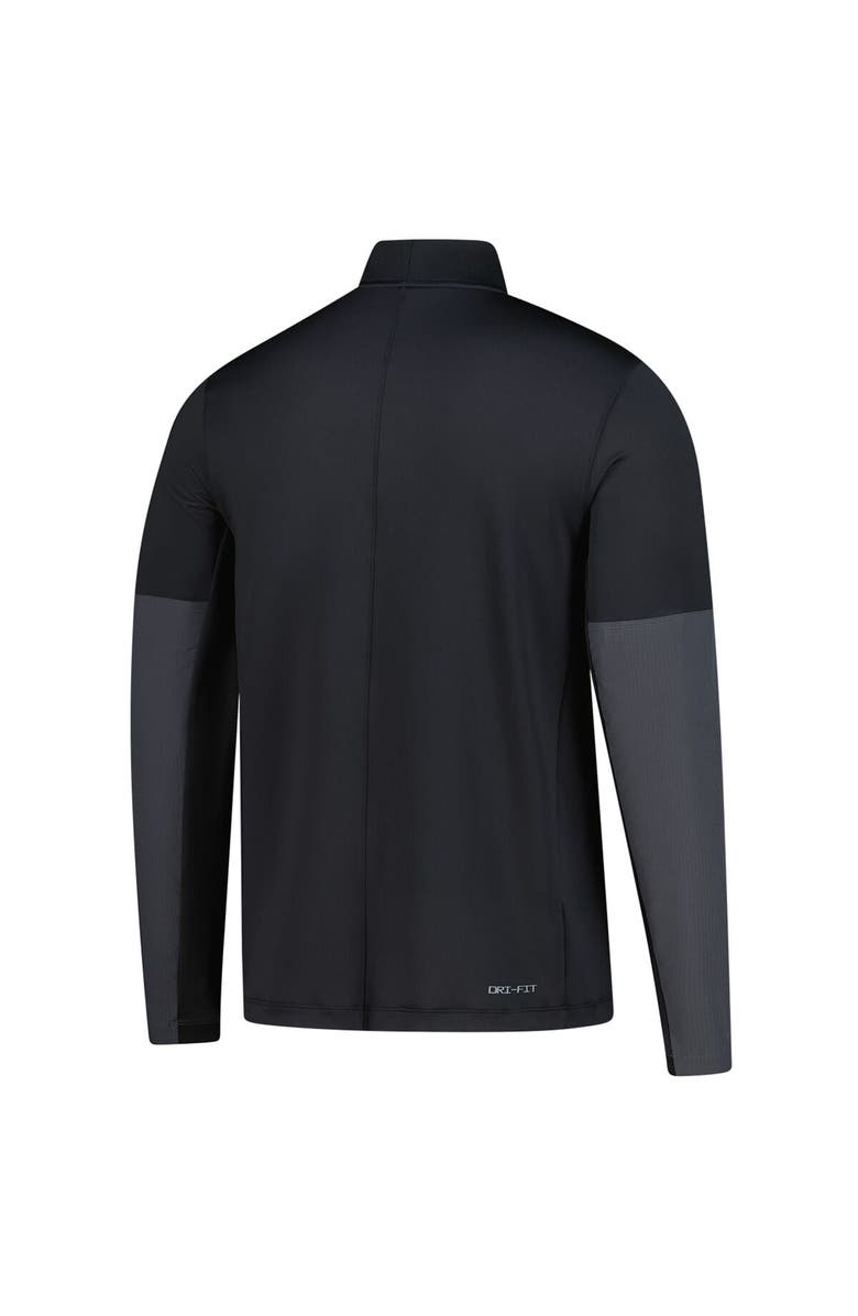 Nike Men's Nike Black Purdue Boilermakers Dri-FIT Half-Zip Pullover, Alternate, color, Black