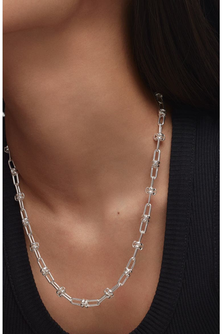 Base Chain Convertible Necklace, Alternate, color, Sterling Silver