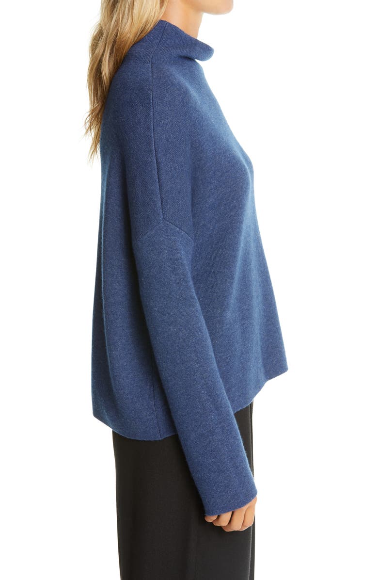 Vince Funnel Neck Wool & Cashmere Blend Sweater, Alternate, color, 