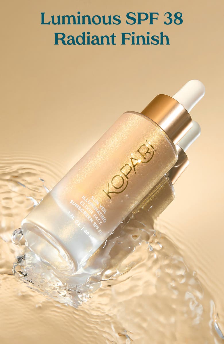 Kopari Sun Veil Illuminating Elixir Face Sunscreen SPF 38, Alternate, color, 