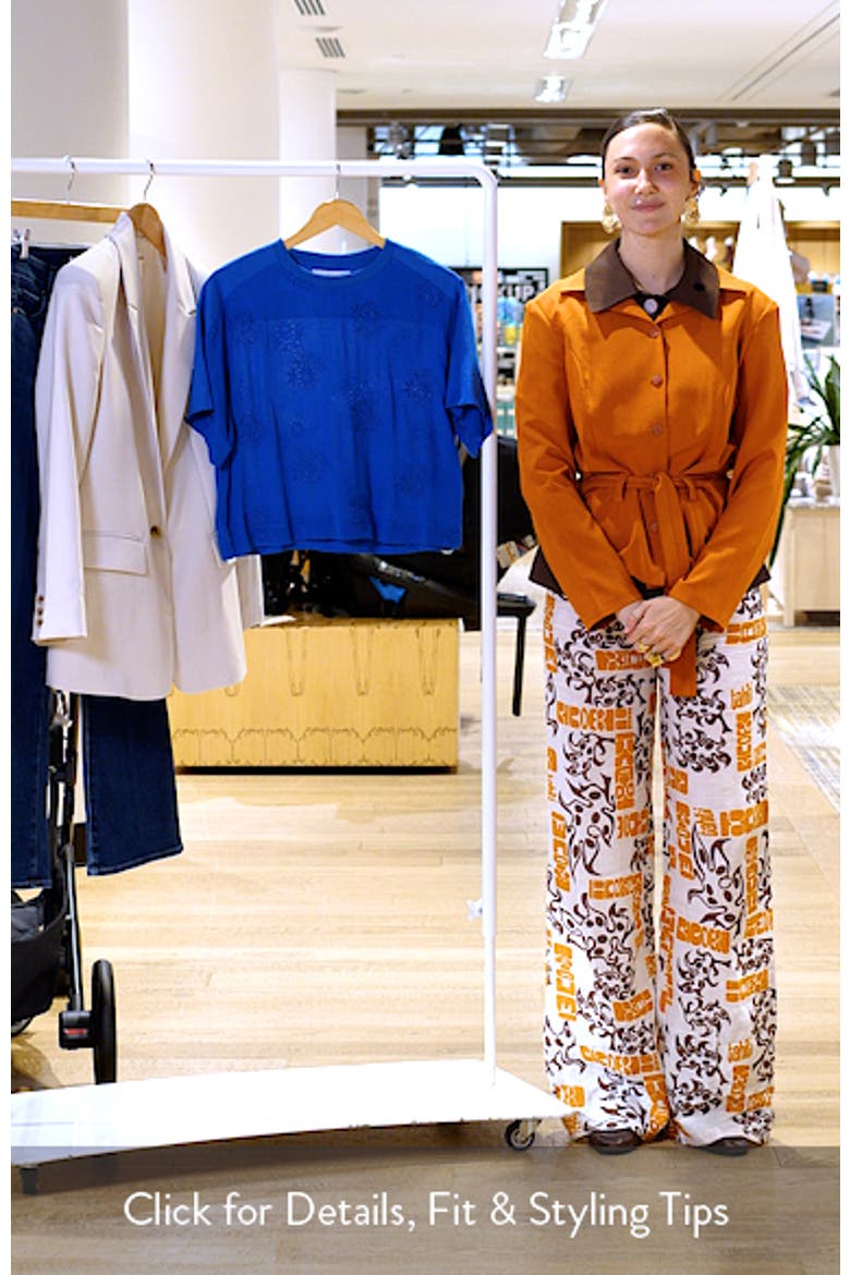 Eyelet Crop T-Shirt video