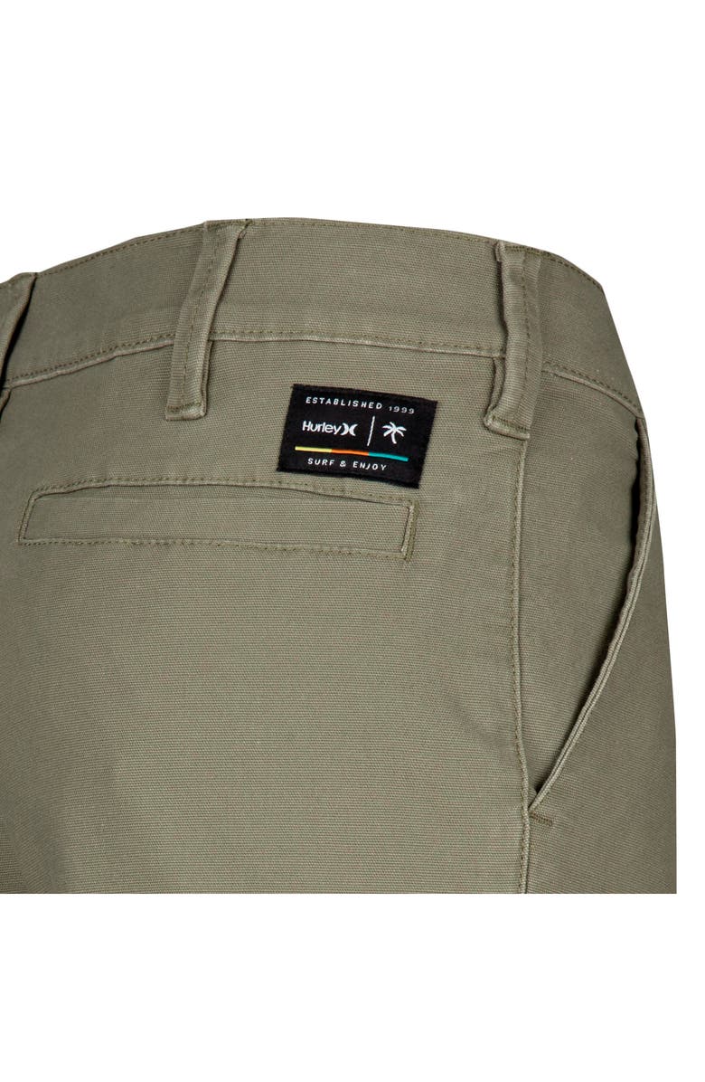 Hurley Kids' Stretch Cotton Pants, Alternate, color, Army