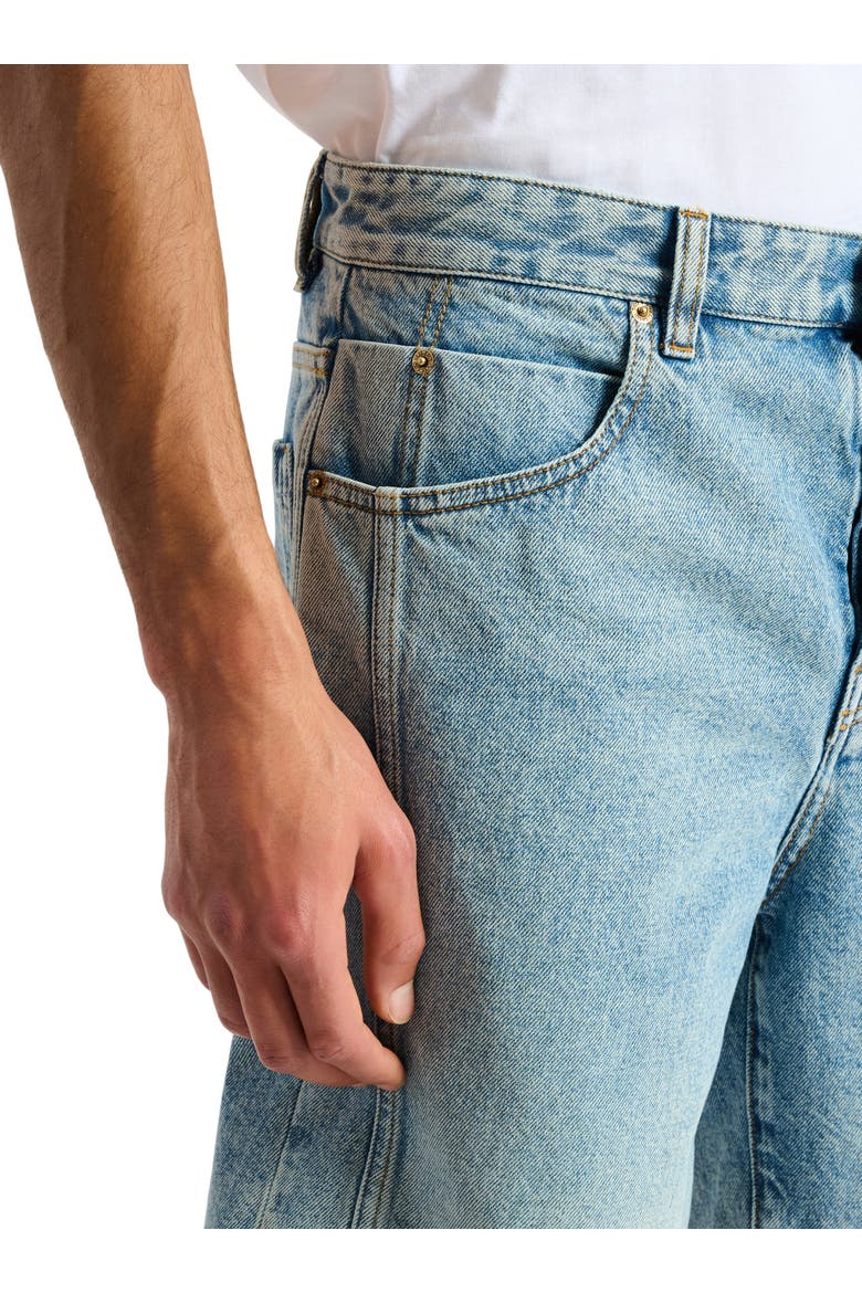 Light blue denim Bermuda shorts, Alternate, color, blue