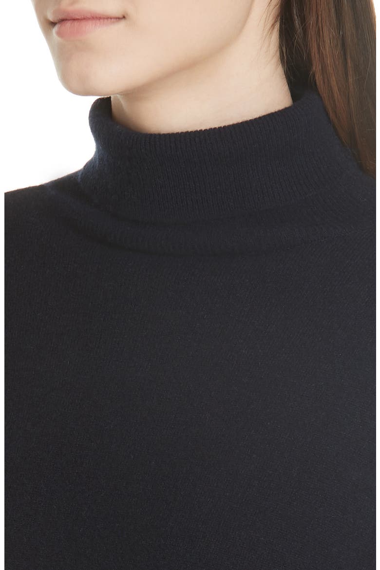 Cashmere Boxy Turtleneck Sweater, Alternate, color, COASTAL