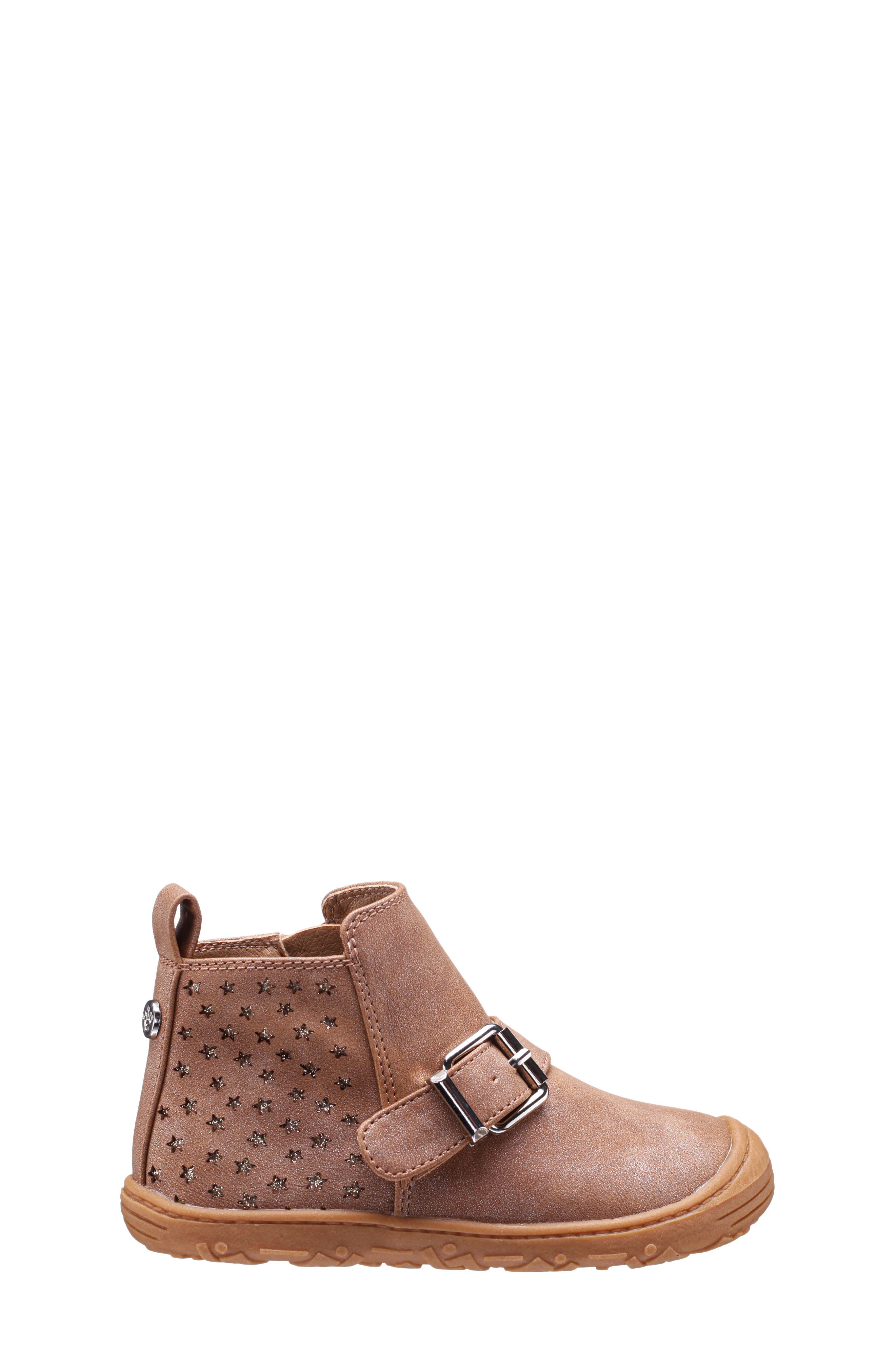 Nina Kids' Kaylee Bootie, Alternate, color, Tan Shimmer/ Glitter