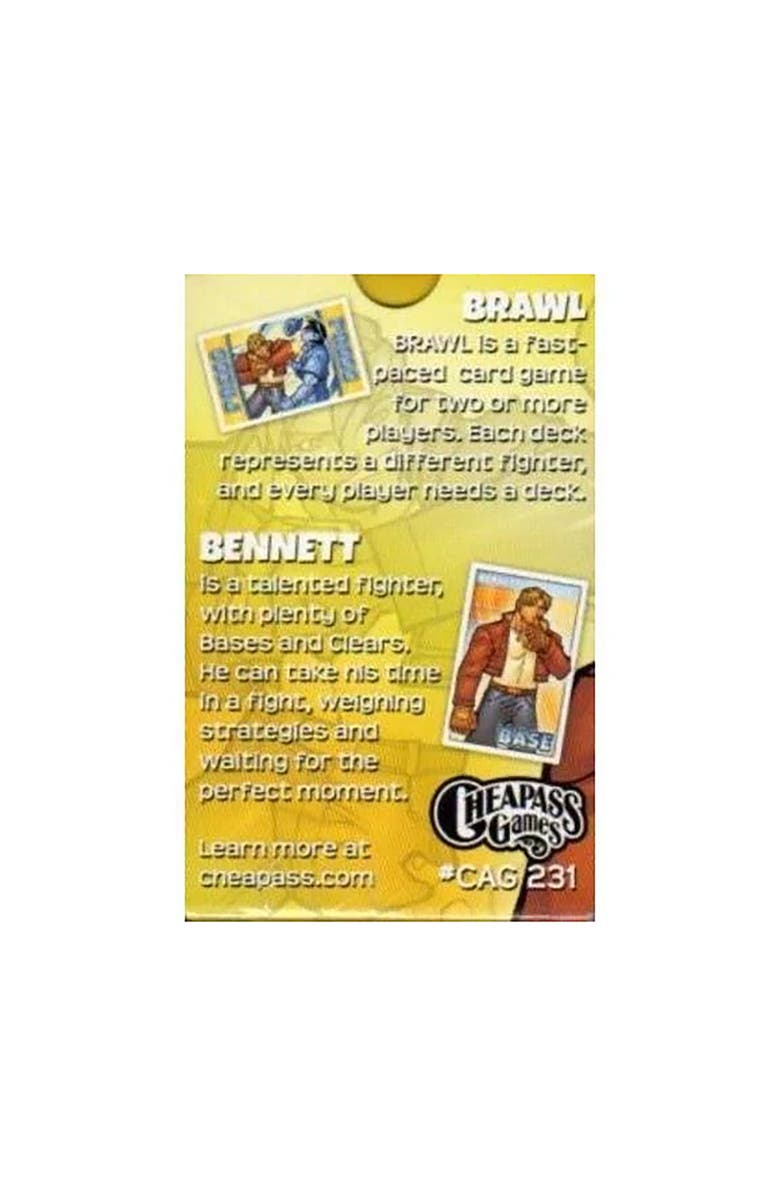 Cheapass Games Brawl Bennett Deck Real Time Fighter Card Game, Alternate, color, 