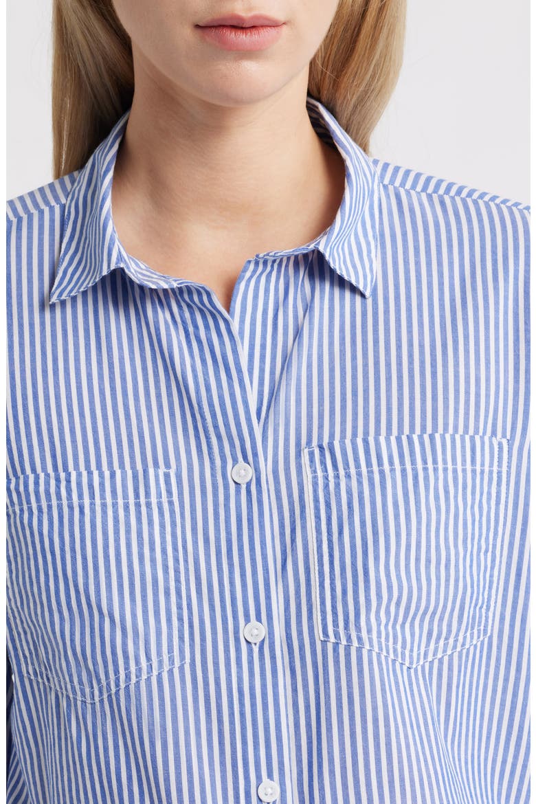 Annalisa Stripe Shirt, Alternate, color, DELL BLUE