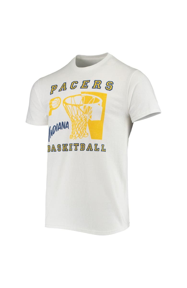 Junk Food Men's Junk Food White Indiana Pacers Slam Dunk T-Shirt, Alternate, color, 