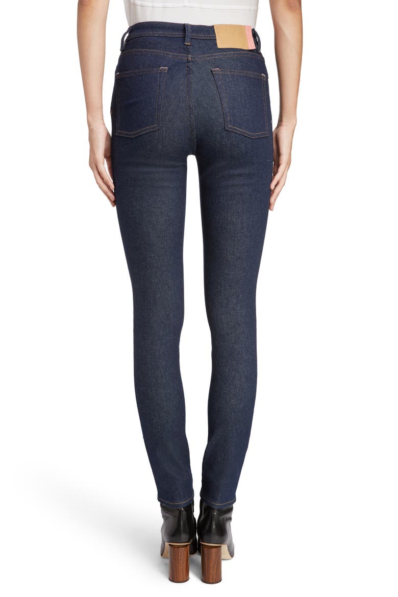 Peg High Waist Skinny Jeans, Alternate, color, INDIGO