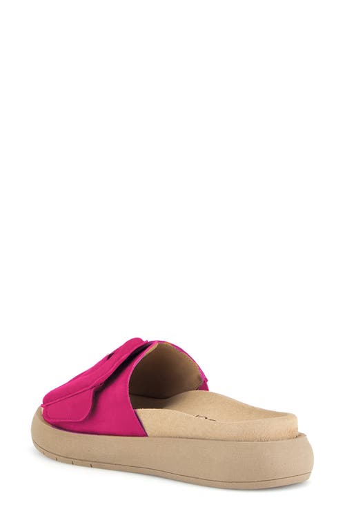 GABOR GABOR BUCKLED PLATFORM SLIDE SANDAL 
